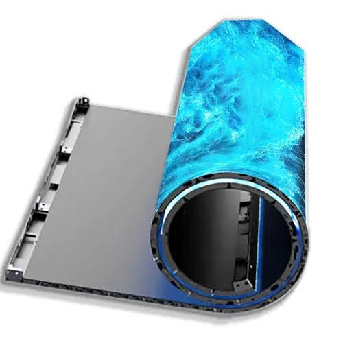 Pantalla LED flexible enrollada
